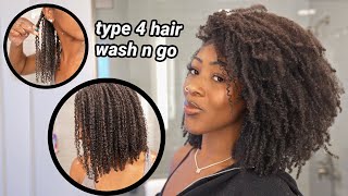 My Type 4 Natural Hair Wash N Go Routine... How To Achieve The Most Defined Wash N Go Ever!!