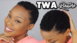 Styling My 4C Twa/Short Natural Hair | Quick & Easy Routine