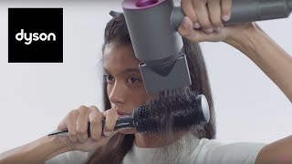 Styling Your Hair With The  Dyson Supersonic™ Hair Dryer Styling Concentrator