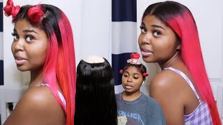 Dyeing, & Installing A U Part Wig Ft. Ali Grace Hair