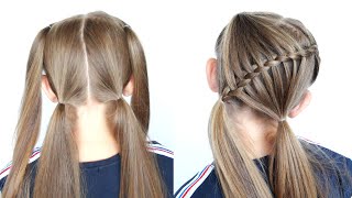 Easy Heatless Back To School Hairstyle #Shorts
