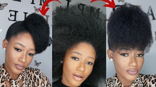 Two Simple Natural Hairstyles Under 10 Minutes -Diy