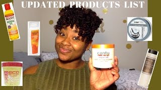 Updated Hair Care Products List | 4C Natural Hair (As Told By Her)