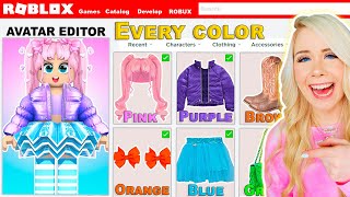 Using Every Color To Make A Roblox Account!