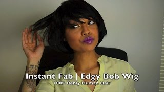 Samsbeauty.Com | Instant Fab| Edgy Bob Wig Review| Show & Tell