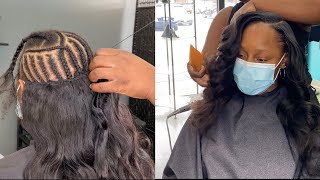 Side Part Traditional Sew In - Start To Finish Updated 2021