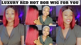 Style With Me | Beautiful Red Bob Wig From Cyndycjay!!!