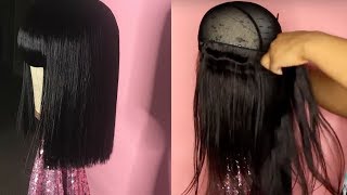 Properly Constructing A Hot Glued Chinese Bang Wig | Briana Marie