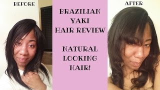 Brazilian Yaki Hair/Lace Closure Review: Wowafrican.Com Straight Weave