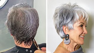 12 Youthful Grey Pixie Haircuts For Older Women