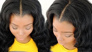 Blending & Straightening Your Leave Out With Your Sew In Weave Tutorial – (Part 4 Of 7)