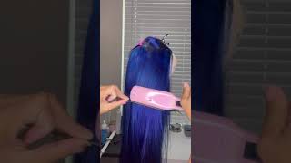 Blue Wig For Summer Wholesale Colored Human Hair Wigs #Bluehair #Bluewigs #Laceclosurewigs #Wigs