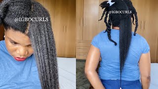 4C Hair Growth Hot Oil Treatment To Stop Breakage & Dry Hair/ How To Make 4C Hair Shine