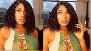 Issa Water Wave Bob Wig!!! | Glue Less Wig Install + How To Make It Look Natural X Luvmehair