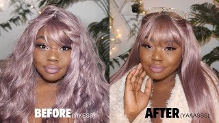 Watch Me Transform A $7 Cheap Synthetic Wig From Wish (Synthetic Wig Hacks)