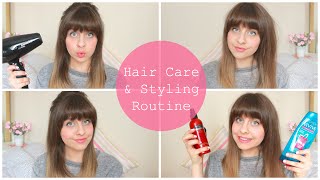 Current Hair Care, Styling Routine & Fringe Tips | Fayesfix