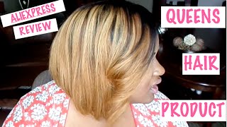 Aliexpress Queens Hair Product Brazilian Ombre Bob U-Part Wig