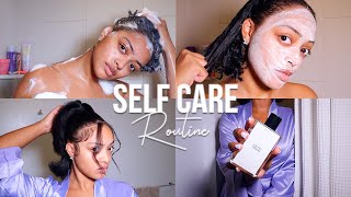 Self Care/Body Maintenance Routine | Wash Day & Styling My Natural Hair, Waxing + Skincare Routine!
