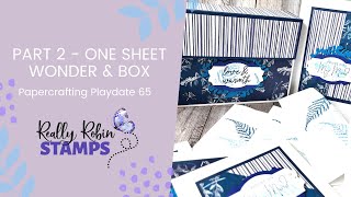 Part 2 One Sheet Wonder And Card Holder | Nature'S Prints Bundle | Papercrafting Playdate 65