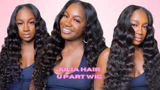 New!! My First Time Trying A 250% Density U Part Wig | Is It Worth It? | Ft. Julia Hair