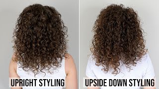 Upright Styling Routine Vs. Upside Down Styling Curly Hair | Curly Haircare For Beginners