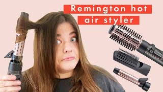 This Remington Hot Air Styler Gives You A Bouncy Blow Dry | Tutorial & Review