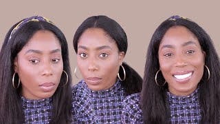 Amazon| Unice| Afro Kinky Straight Brazilian Virgin  U-Part Middle Part Wig Review