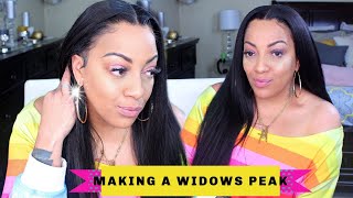 Detailed Making A Widows Peak In My Kiny Straight Lace Frontal Dollar Tree Edge Control Slick Down