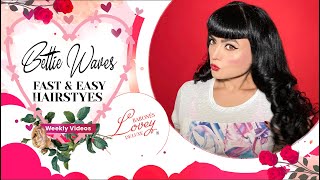 How To Create  | Bettie Bangs And Vintage Waves To Go | Pinup Beauty | Vintage Hairstyles