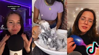 Asmr Relaxing Hairplay Triggers (Brushing, Scalp Massage, Washing) | Tiktok Compilation 2021