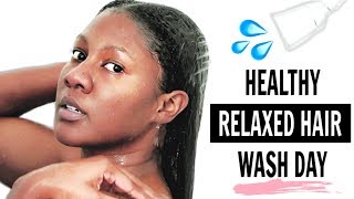 Relaxed Hair Wash Day Routine