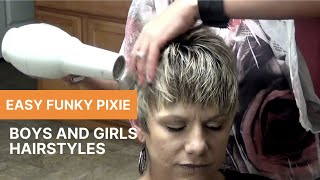 Trendy Pixie Haircut And Short Choppy Layered Haircut By Radona