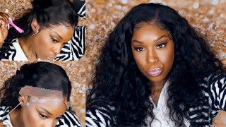 Affordable Voluminous Water Wave Wig |13*6 Lace Frontal Wig Install Ft Asteria Hair
