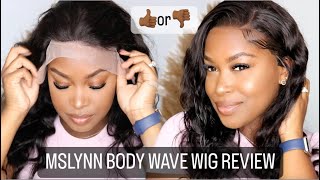 Mslynn 13X4 Body Wave Lace Front Wig | Install With No Glue And No Plucking