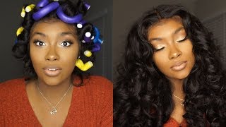 *Must See* The Most Perfect Flexi Rod Set! | Heatless Curls On Weave!+ Giveaway!!
