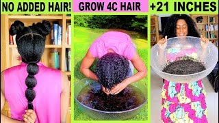 Results In Video: This [Exotic] Mix Grew My 4C Hair Fast & Thicker: No Added Hair -- Proof In Video