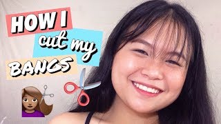 How To Cut Your Bangs For Round Face  (Taglish) | Reese Rivera