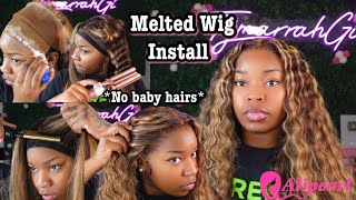 Detailed Melted Frontal Wig Install *No Baby Hair * + Perfect Waves / Crimps Ft. Alipearl Hair