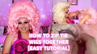 How To Zip Tie Wigs Together (Easy Tutorial)