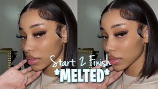 Flawless Undetectable Hd Lace Bob Wig Install Ft. Ulahair | Very Detailed Beginner Friendly