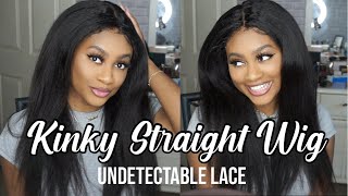 Affordable Kinky Straight Human Hair Wig Ft Myshinywigs | Andrea Scarlett
