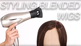 How To Style Human Hair/Synthetic Hair Blended Wigs | Wigs 101