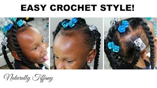 Cute & Easy Protective Style! | Kids Natural Hair Care