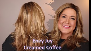 Envy Joy In Creamed Caramel | Brand New Wig Style For 2022!  A Perfect Layered Style For Updos!!!