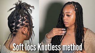 Soft Locs Tutorial - Slow Motion. Step By Step *Knotless Edition*
