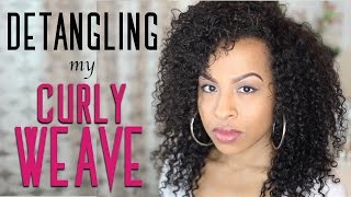 Storytime - Detangling My Curly Weave