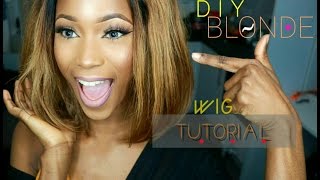 Diy Blonde Bob Wig/ How To Transform Your Old Weave