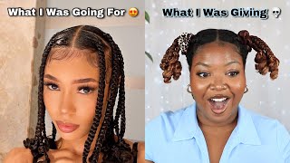 I Honestly Didn'T Expect This!! | Accidental Braid & Curl On Natural Hair
