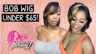 Under $65Beauty Forever 13X4 Lace Front Bob Wig (Aliexpress)