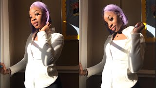 Uamazinghair Review | Lavender Lace Front Wig 10 Inches | Amazon Prime